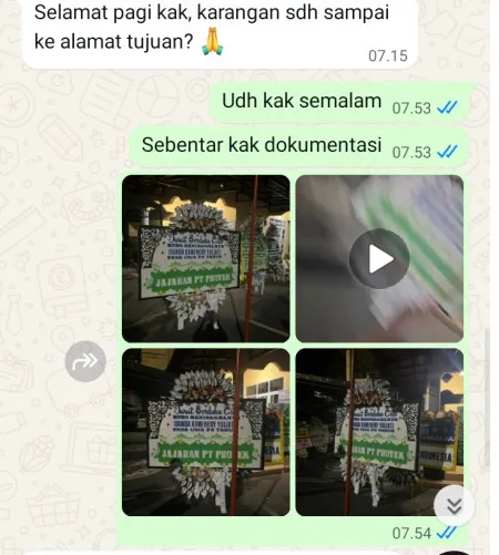 Pengiriman Papan Bunga Selamat Tanjung Banyusari