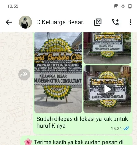 Pengiriman Papan Bunga Duka Tanjung Banyusari