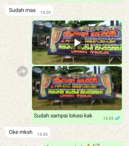 Pengiriman Papan Bunga Tanjung Banyusari